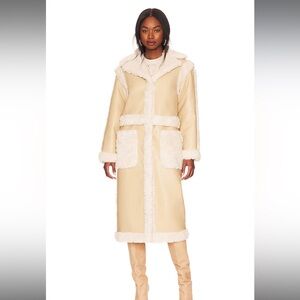 LPA Adriano Coat | Tan & Crème